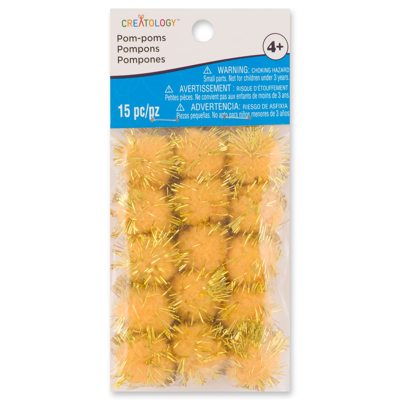 24 Packs: 15 ct. (360 total) 3/4" Sparkle Pom Poms by Creatology™